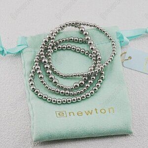 💖Enewton 4pcs Silver Bracelet Set